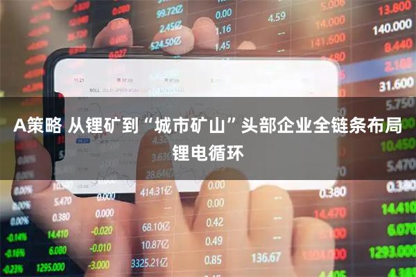 A策略 从锂矿到“城市矿山”头部企业全链条布局锂电循环