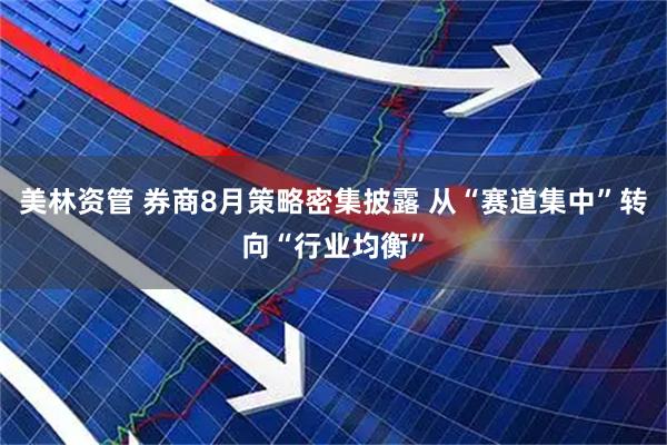 美林资管 券商8月策略密集披露 从“赛道集中”转向“行业均衡”